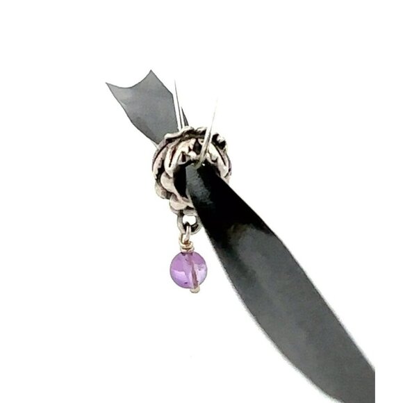 Retired Pandora Sterling Silver 790481 Amethyst Grapes Dangle Charm Bead! 57 - Picture 3 of 10
